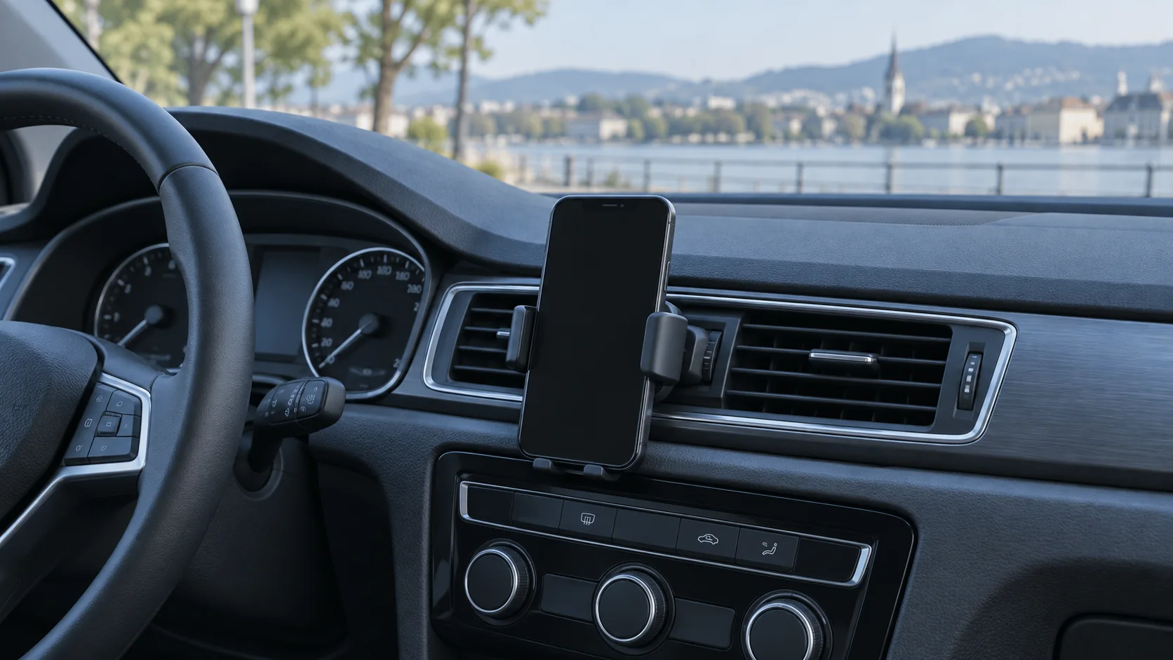Illustration d’un équipement générique dans une voiture stationnée